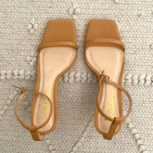 Lulus heeled mule sandals.